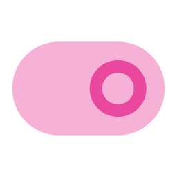 Toggle on icon, Flat style