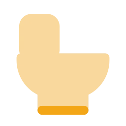 Toilet icon, Flat style