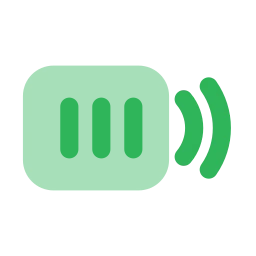 Toll tag icon, Flat style