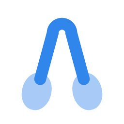 Tongs icon, Flat style
