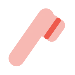 Toothbrush icon, Flat style