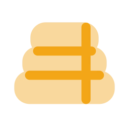 Towel stack icon, Flat style