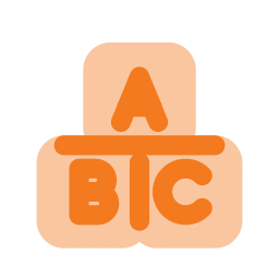 Toy blocks icon, Flat style