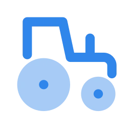 Tractor icon, Flat style