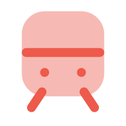 Train icon, Flat style