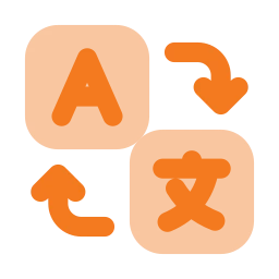 Translate icon, Flat style