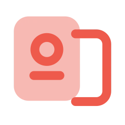 Travel documents icon, Flat style