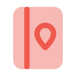 Travel guidebook icon, Flat style