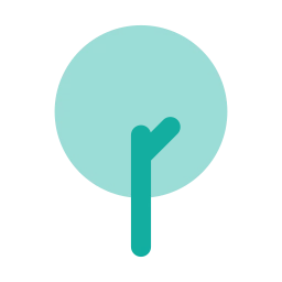 Tree icon, Flat style