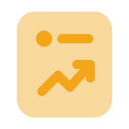 Trending post icon, Flat style