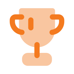 Trophy icon, Flat style