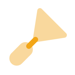 Trowel icon, Flat style