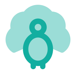 Turkey icon, Flat style