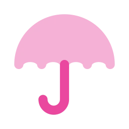 Umbrella icon, Flat style