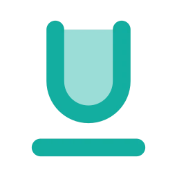 Underline icon, Flat style