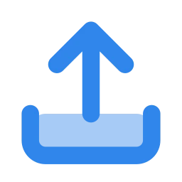 Upload icon, Flat style