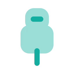 Usb c plug icon, Flat style