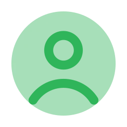 User circle icon, Flat style