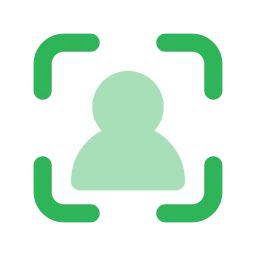 User focus icon, Flat style