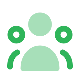 User group icon, Flat style