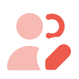 Users edit icon, Flat style