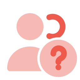 Users question icon, Flat style