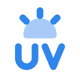 Uv index icon, Flat style
