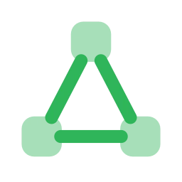 Vector nodes icon, Flat style
