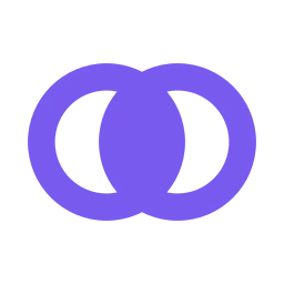 Venn diagram icon, Flat style