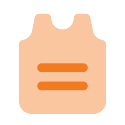 Vest armor icon, Flat style
