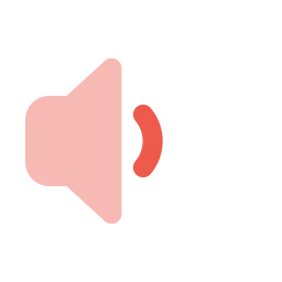 Volume low icon, Flat style