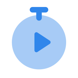 Watch time icon, Flat style