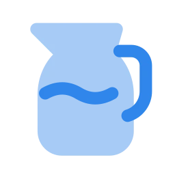 Water jug icon, Flat style