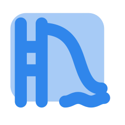 Water slide icon, Flat style