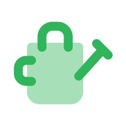 Watering can icon, Flat style