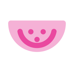 Watermelon icon, Flat style
