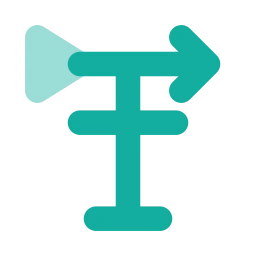 Weather vane icon, Flat style