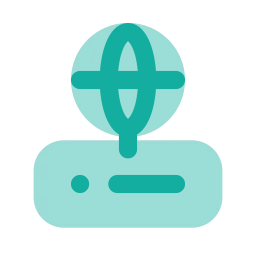 Web server icon, Flat style
