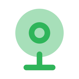 Webcam icon, Flat style