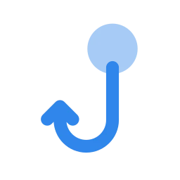 Webhook icon, Flat style
