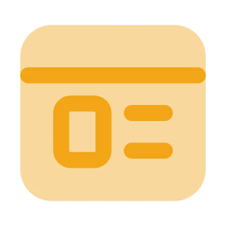 Website icon, Flat style
