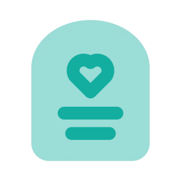 Wedding card icon, Flat style
