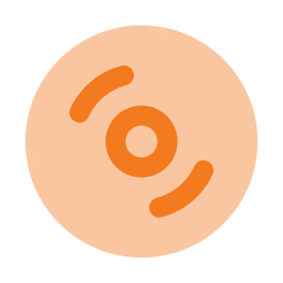 Weight plate icon, Flat style