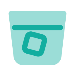 Whiskey glass icon, Flat style