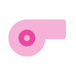Whistle icon, Flat style
