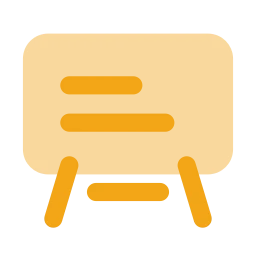 Whiteboard icon, Flat style