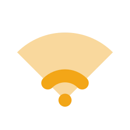 Wifi low icon, Flat style
