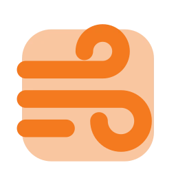 Wind icon, Flat style
