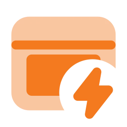 Window bolt icon, Flat style
