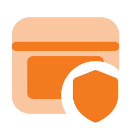 Window shield icon, Flat style